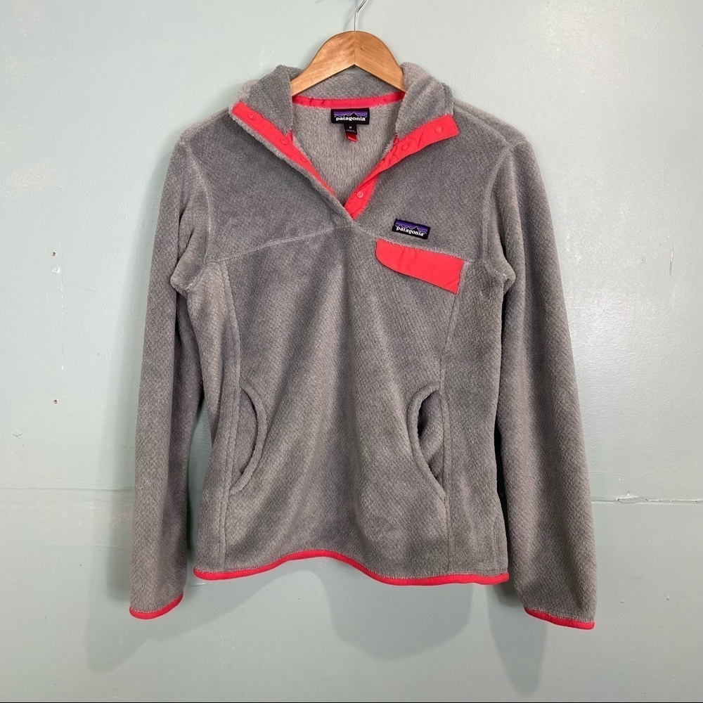 Patagonia Re Tool Snap T Pullover Gray Sweater Sz M